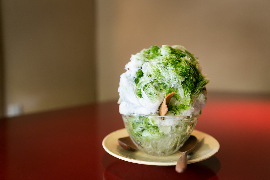 Matcha kakigori at Harakura